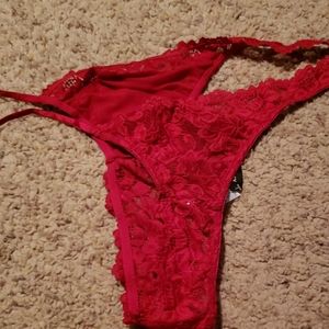 Adore Me red underwear sides are changeable